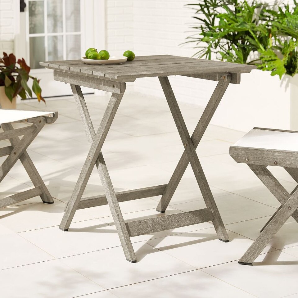 Portside Outdoor Folding Bistro Table (68 cm) | West Elm Australia
